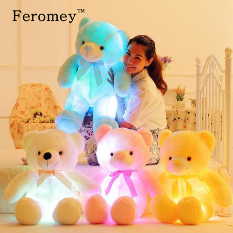 32/50cm grande colorido oso de peluche luminoso juguetes de peluche Kawaii luz Led oso de peluche juguetes de peluche muñeca niños regalo de Navidad ► Foto 1/6