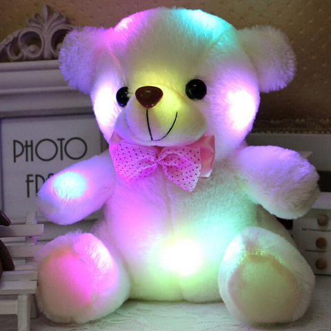 Oso de peluche de 20CM para niños, colorido brillante, luminoso ► Foto 1/6