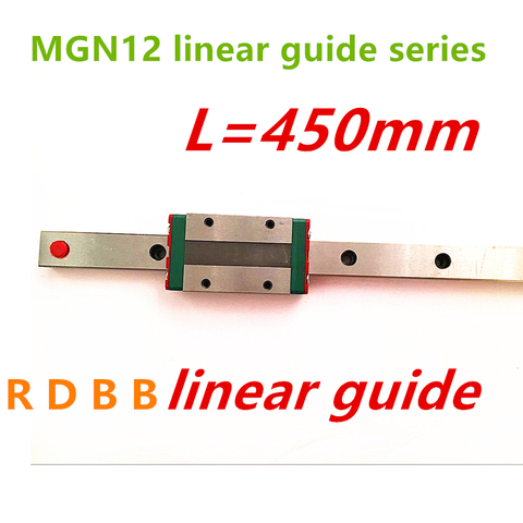 Kossel Mini para guía lineal de 12mm MGN12 carril lineal de 450mm + carro lineal largo MGN12H para eje CNC X Y Z pieza de impresora 3d ► Foto 1/1
