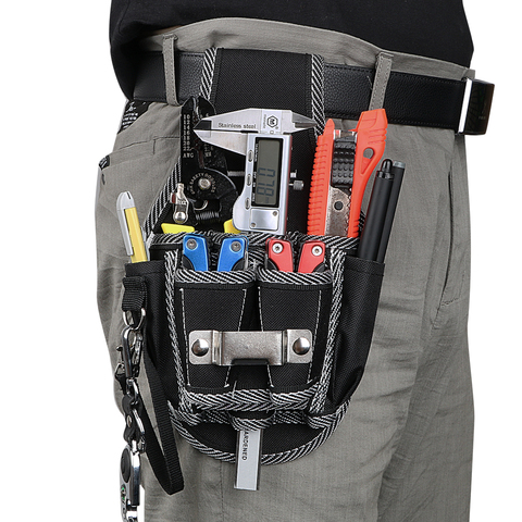 NICEYARD-Bolsa de herramientas Oxford para electricista, cinturón pequeño de bolsillo para la cintura con cinturón, soporte para destornillador ► Foto 1/6