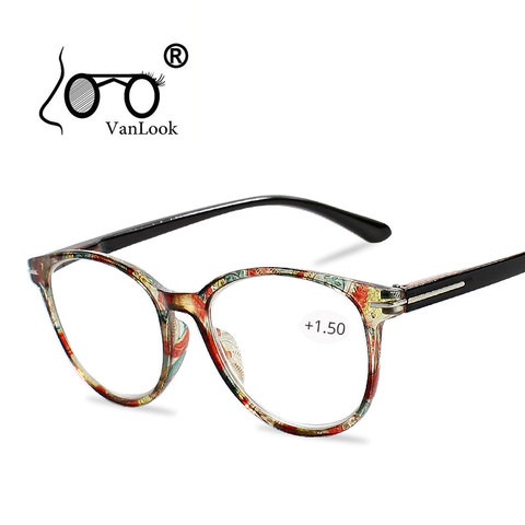 Floral de ojo de gato gafas de lectura con dioptrías de las mujeres gafas grado Eyeglasse marco para Vista + 1,0 + 1,5 2,0, 2,5, 3,0, 3,5, 4,0 ► Foto 1/6