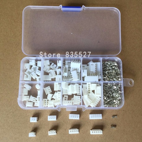 Kit de 40 conjuntos/caja 230mm XH2.54, 2p, 3p, 4p, 5p, Conector de clavija, aguja recta, adaptador de cable de cabeza de terminal Y A S, 2,54 Uds. ► Foto 1/5