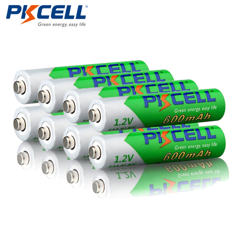 8 unids * PKCELL AAA NIMH Pre-cargado de la batería de 1,2 V 600 mAh de baja auto-Descarga Ni-MH baterías recargables con ciclos 1200 veces ► Foto 1/4