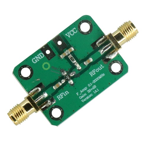 Amplificador de banda ancha RF, 0,1-2000MHz, alta ganancia, 30dB, placa de desarrollo LNA ► Foto 1/4