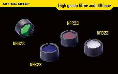 Nitecore-filtro de color para linterna, 22,5mm, NFR23, NFB23, NFG23, NFD23, con cabezal de 22,5mm, envío gratis, 1 unidad ► Foto 1/5