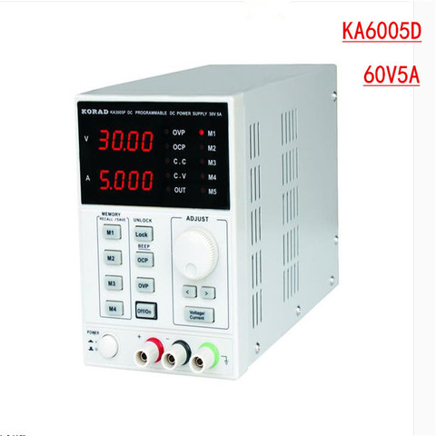 KORAD KA6005D-precisión Variable ajustable 60V, 5A DC fuente de alimentación lineal laboratorio regulado grado Digital ► Foto 1/1