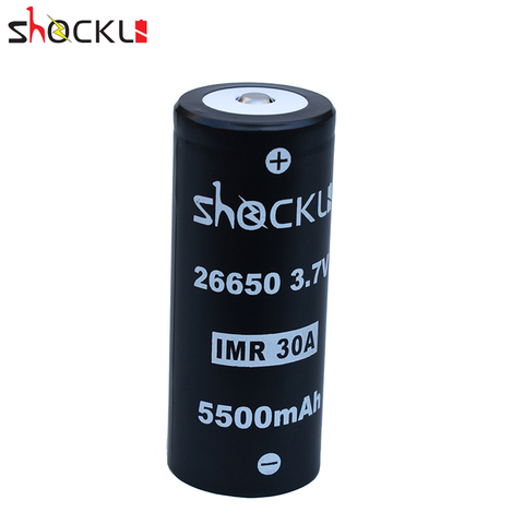 Shockli-batería recargable de iones de litio para linterna de alta potencia, 26650, 5500, 3,7 mAh, 26650 V, 30A, D4s, TC20 ► Foto 1/5
