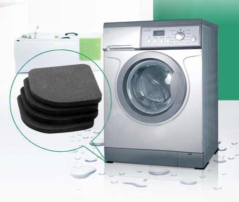 Almohadillas antivibración para lavadora, protectores antideslizantes para pies y pies, para frigorífico y muebles, 4 unidades ► Foto 1/4