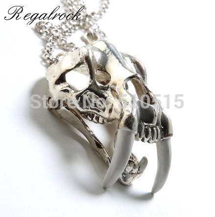 Regalrock La Brea Tar Pits cráneo Smilodon colgante collar ► Foto 1/6