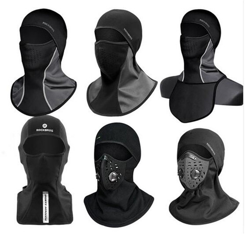 Máscara facial térmica para motocicleta, gorro térmico de lana para ciclismo, mantiene el calor, a prueba de viento, para ciclismo, esquí, Snowboard, calentador de cuello ► Foto 1/5