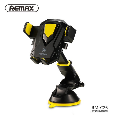 REMAX-Soporte de escritorio 2 en 1 para teléfono de coche, ajustable, 360, para teléfonos iPhone y Android ► Foto 1/6
