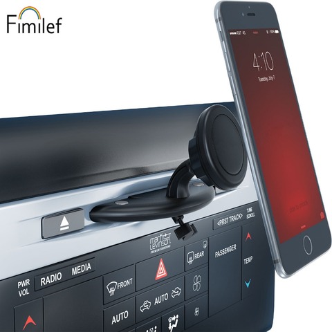 Fimilef soporte magnético para teléfono de coche con ranura para CD soporte para teléfono móvil en coche para Iphone5 7 8 Pl ► Foto 1/6