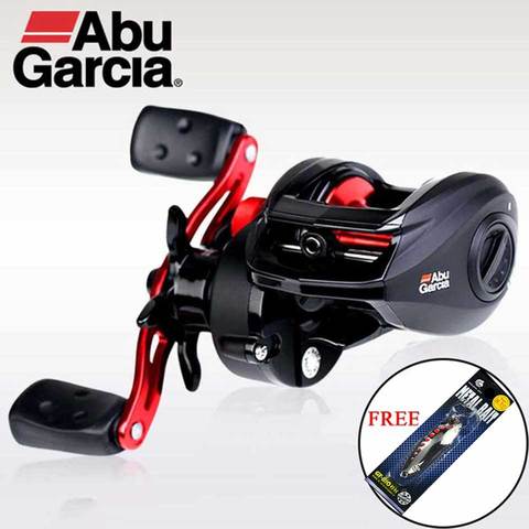 Abu Garcia-carrete de pesca Baitcast Max, negro, bajo perfil, Carretes de gota de agua BMAX3, carrete de aluminio derecho/izquierdo, arrastre máximo de 8kg ► Foto 1/5