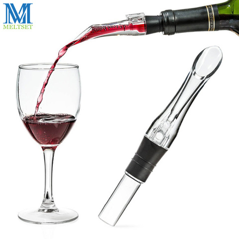 Meltset-aireador de acrílico, aireador decantador de vino, boquilla, vertedor, aireador portátil, accesorios para vino, 1 unidad ► Foto 1/5