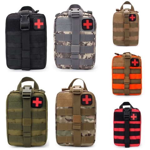CQC Tactical EDC Molle Medical Pouch IFAK Utility EMT Kit de primeros auxilios bolsa de supervivencia emergencia Airsoft, militar, bolsa de caza ► Foto 1/6