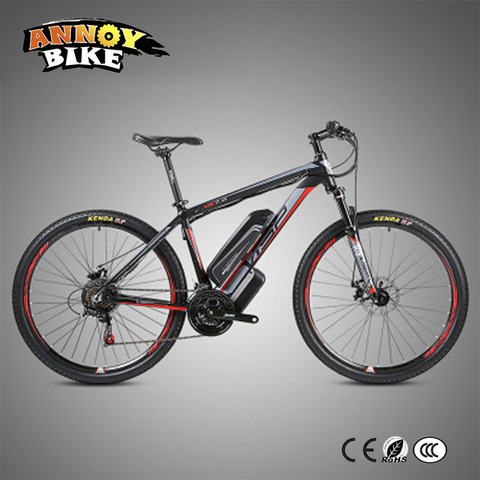 vtt electrique 21 velocidad motocicleta eléctrica disco freno 26 27,5 pulgadas 38V10Ah batería de litio unidad trasera aleación de aluminio marco bicicleta de montaña ► Foto 1/1