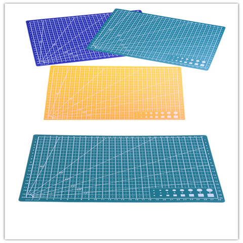 Tabla de papel de tela de cuero para manualidades, estera de corte autocurativo, líneas de rejilla A4, 30x22cm, 1 ud. ► Foto 1/6