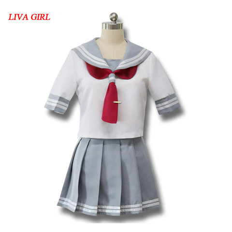 Japonés Anime Love Live Sunshine Cosplay disfraz Takami Chika Girls Sailor uniformes Love Live Aqours uniformes escolares ► Foto 1/6