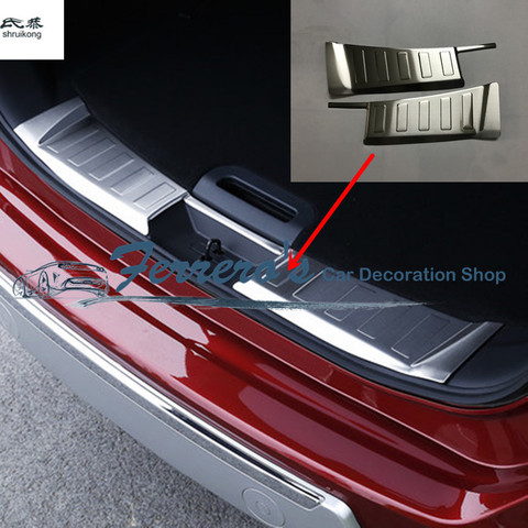 2 unids/lote para 2014-2022 Nissan X-Trail T32 de acero inoxidable trasero dentro protección decoración lentejuelas ► Foto 1/1