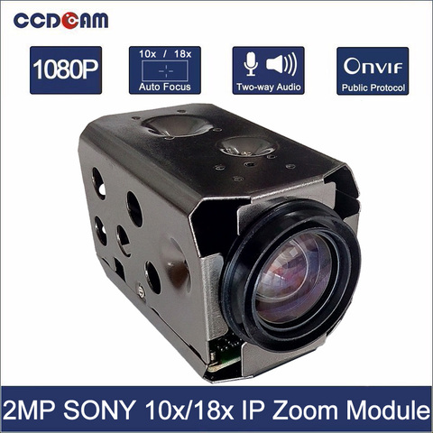 CCDCAM 1080 p SONY IP 10x 18x zoom cámara HD 2MP H.264 1/2 9 