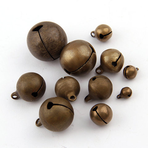 6-22mm cobre bronce antiguo Navidad abierto campanas colgante hecho a mano fiesta DIY artesanías Accesorios ► Foto 1/6