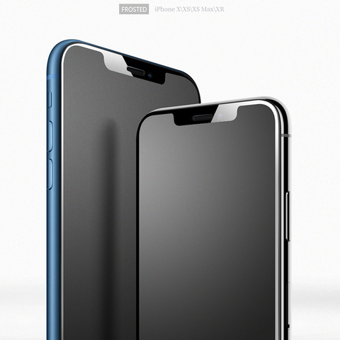 CHYI-Protector de pantalla para iphone, cristal mate esmerilado sin huella dactilar para iphone 12 Pro Max 11 XR XS Smooth edge ► Foto 1/6