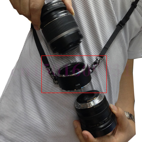 Stand-by ayudante lente Flipper doble Dual lente titular rápido cambio de herramientas para Sony NEX A7 A7R de lente de cámara, ► Foto 1/4