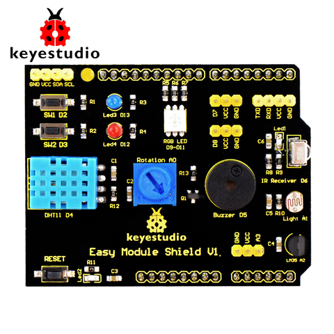 ¡Envío gratis! Keyestudio escudo multiusos V1 para iniciador Arduino ► Foto 1/6