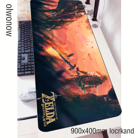 Zelda ratón gamer regalos 90x40cm portátil alfombrilla de ratón de juego mousepad gran alfombrilla adorable ratón de PC de escritorio padmouse esteras ► Foto 1/5