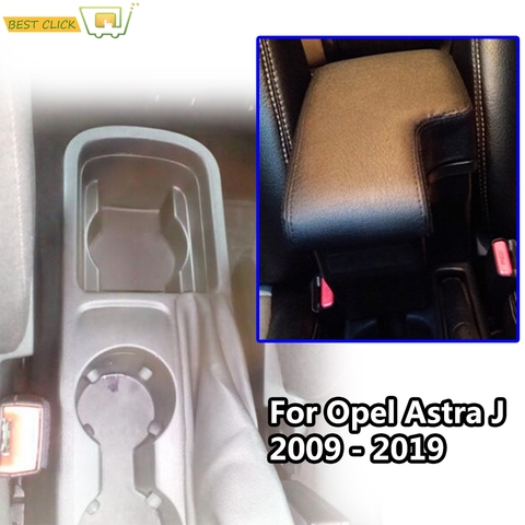 Modificación reposabrazos para Opel Astra J 2009 - 2022 contenido Central de cuero negro 2010, 2011, 2012, 2013, 2014, 2015, 2016, 2017, 2022 ► Foto 1/6