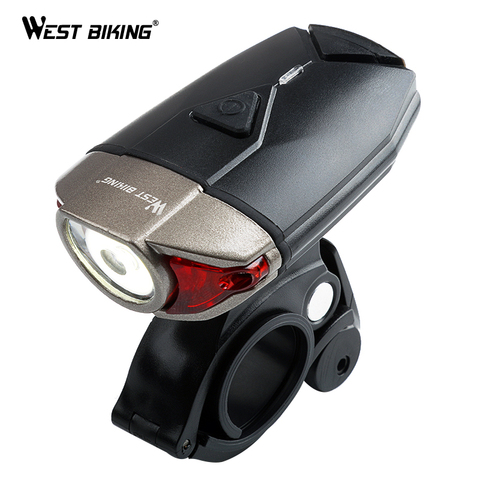 WEST BIKING-faro delantero para bicicleta, luz de seguridad para bicicleta de montaña o carretera, con USB ► Foto 1/1