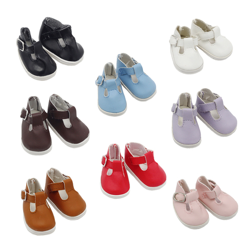 Mini zapatos de juguete a la moda, 1 par, para muñecas EXO, compatibles con muñecas bebés de 14,5 pulgadas, como se ajusta a los accesorios de Ragdoll BJD de 1/6, 5x2,8 CM ► Foto 1/6
