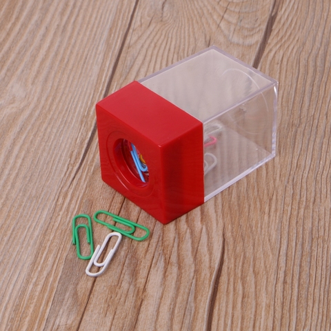 Dispensador de Clip magnético, soporte de papel, caja cuadrada, Color aleatorio, 1 ud. ► Foto 1/6