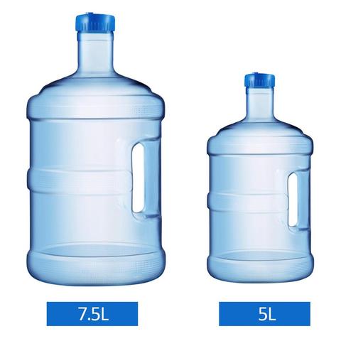 Cubo de agua potable para senderismo y aire libre, portátil, 5L/7,5 L, cubo de plástico para almacenamiento de agua purificada, contenedor para botella de agua para coche ► Foto 1/1