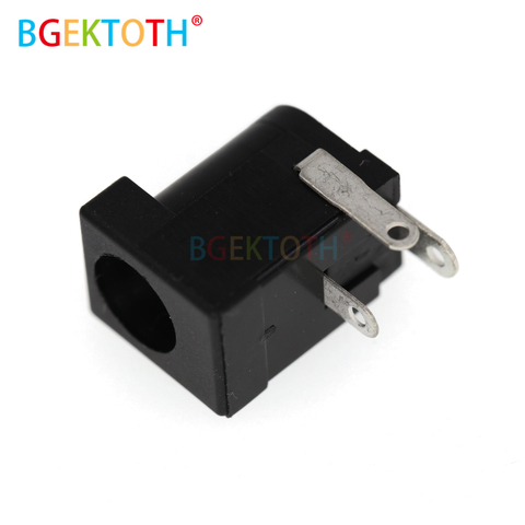 Conector de enchufe para clavija, 5/10 Uds., montaje PCB, 5,5x2,1mm, hembra, CC, negro ► Foto 1/6