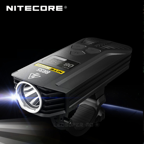 Nueva llegada 2022 Nitecore BR35 CREE XM-L2 U2 LED 1800 lúmenes de bicicleta recargables/bicicleta luz delantera de la bicicleta de incorporada de 6800 mAh de la batería ► Foto 1/6