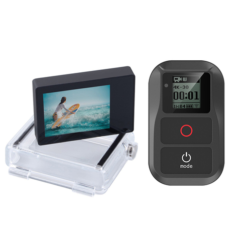 Nuevo Control remoto inteligente para GoPro héroe 7 6 5 4 sesiones accesorios ir Pro pantalla LCD BacPac pantalla para GoPro 4 3 + 3 negro ► Foto 1/6