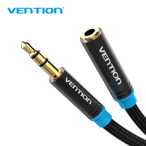 Vention Cable Aux Cable de extensión de auriculares Jack de 3,5mm macho a hembra para computadora Cable de Audio de 3,5mm para auriculares extensor de Cable de 3m ► Foto 1/6