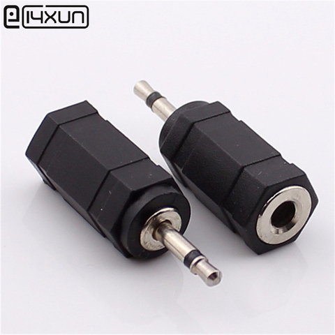 Conector adaptador de Audio para micrófono, Mono macho de 2 polos de 2,5mm a hembra de 3,5mm, 2 uds. ► Foto 1/1