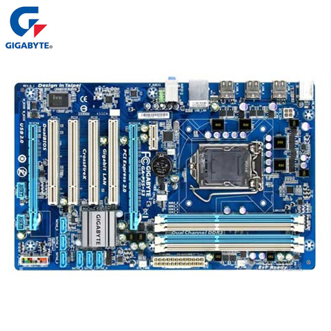 Gigabyte GA-P55-S3 100% placa base Original LGA 1156 DDR3 16G H55 P55 S3 P55-S3 placa base de escritorio sistema usado placa madre ► Foto 1/1