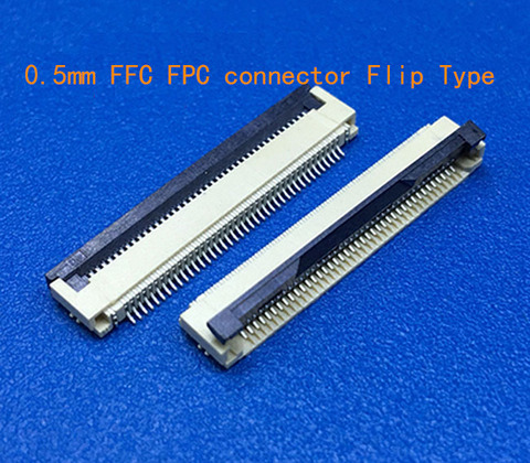 10 piezas FFC/FPC conector de 0,5mm 4 Pin 5 5 5 6 6 7 8 10 12 14 16 18 20 22 24 26 18 30 P contacto inferior ángulo recto SMD/SMT ZIF fpc ► Foto 1/1