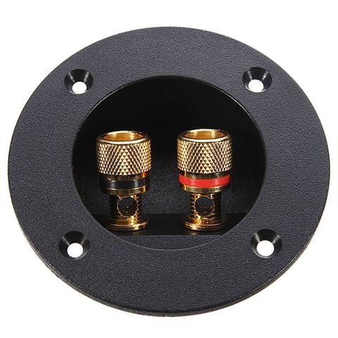 Caja de altavoz estéreo con cable para coche, conector redondo de copa de resorte, Subwoofer, alta calidad y duradero, 1 unidad ► Foto 1/1