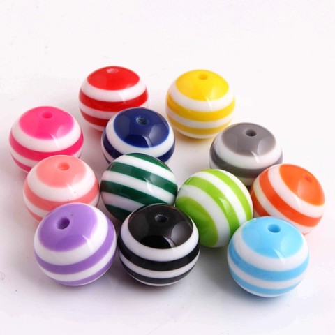 Kwoi vita-Cuentas de tiras de resina de colores para collar de cuentas a la moda, joyería de moda, 6mm a 20MM ► Foto 1/5