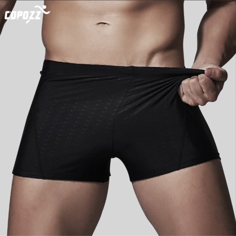 Copozz-bañadores cortos para hombre, ropa de baño, bañadores, ropa de playa, Boxers para piscina, resistente al agua, opción larga ► Foto 1/6