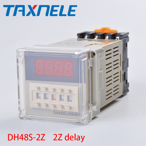 DH48S-2Z 2Z-relé de tiempo de retardo con enchufe, módulo de temporizador de 8 pines, AC110V, AC220V, DC24V, DC12V ► Foto 1/4
