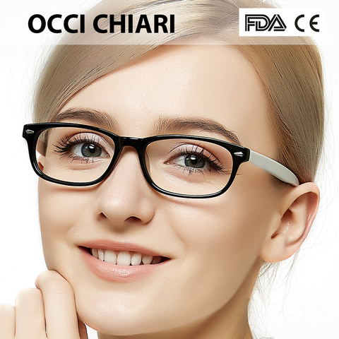 Monturas para gafas OCCI CHIARI para mujer, monturas para miopía 2022 de acetato, monturas para lentes transparentes, W-CERIO para gafas rosa ► Foto 1/5