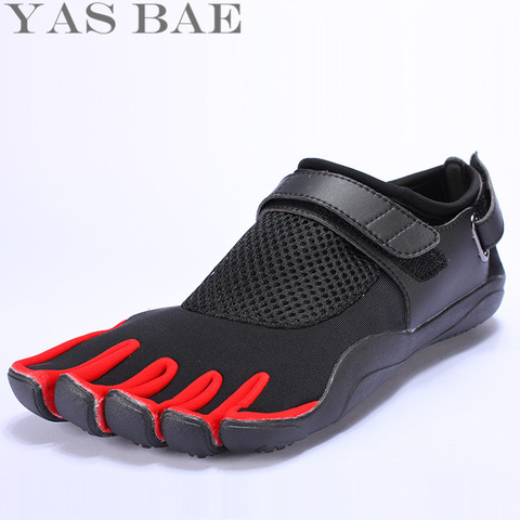 Gran tamaño 45 44 venta Yas Bae diseño de goma con cinco dedos de deslizamiento para exterior resistente transpirable ligero Zapatillas Zapatos para hombres ► Foto 1/6