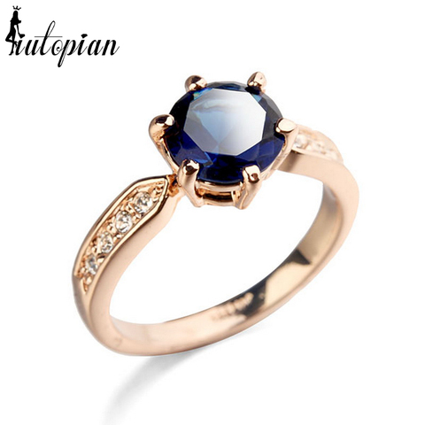 Italina Rigant 3 Color anillo de Zirconia para las mujeres Anel Aneis de Color rosa de alta calidad joyería CZ 1 # RG96450 ► Foto 1/6