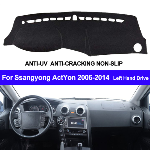 Cubierta de tablero de salpicadero de coche Ssangyong ActYon 2006, 2007, 2008, 2009, 2010, 2011, 2012, 2013, 2014 ► Foto 1/6