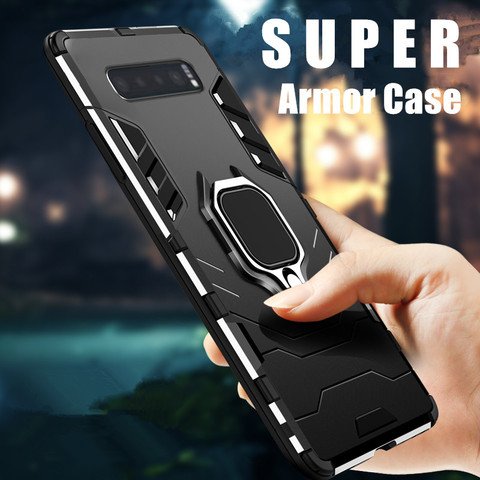 KEYSION-funda de teléfono para Samsung Galaxy S10 Plus S10e S9 Note 10 + 5G 9, funda trasera de silicona TPU suave, funda dura de adsorción para PC ► Foto 1/6